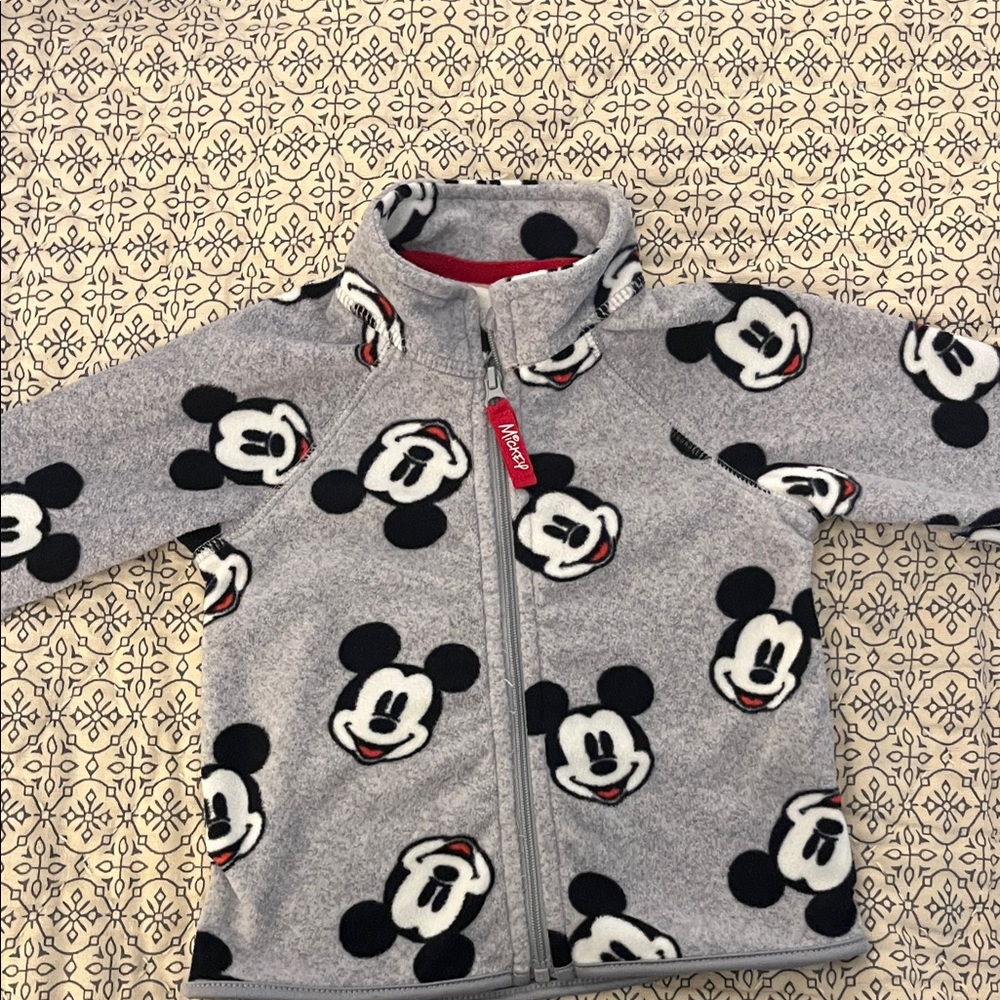 Disney Mickey Mouse Gray Kids Hoodie